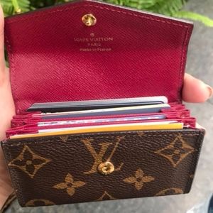 LV Monogram Sarah Multicartes Card Holder